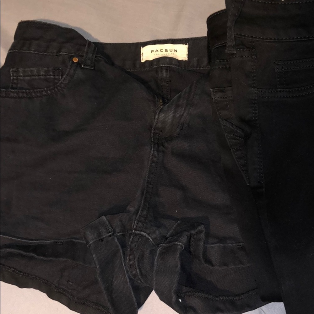 Black Short and Black Pants